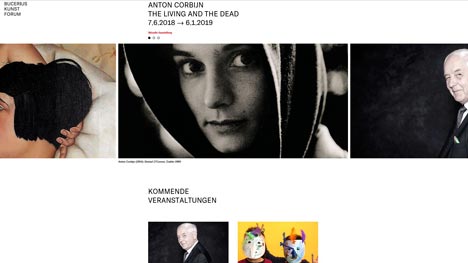 Auch die Homepage des Hamburger Ausstellungshauses wurde komplett berarbeitet (Screenshot Bucerius-Kunst-Forum-Website)