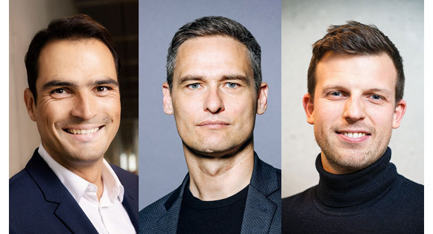 Axel Springer startet die Premium-Gruppe - Die journalistischen Hoffnungsträger der neuen Premium-Gruppe v.l.): Jan Philipp Burgard, Klaus Geiger und Moritz Seyfarth - Fotos: Axel Springer SE