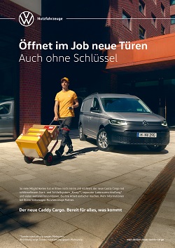 Grabarz startet internationale Launch-Kampagne für den neuen Caddy - Grabarz und Volkswagen Nutzfahrzeuge bewerben den neuen Caddy. - Foto: Grabarz