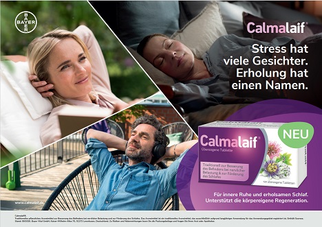 Die Kampagne fr das Arzneimittel Calmalaif von Bayer soll mehr Relevanz fr das Thema Stressbeschwerden schaffen - Foto: Zum goldenen Hirschen