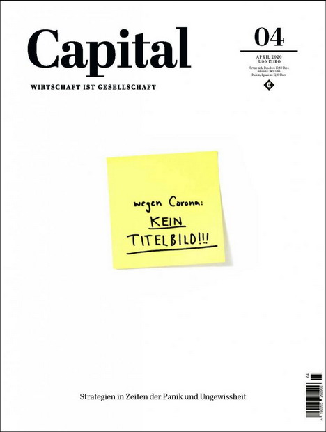 Cover des Monats: 'Capital' überzeugt im März mit Corona-Ausfall -