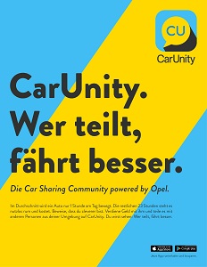 Scholz & Friends gestaltete fr die CarUnity-Kampagne u.a. Plakate (Foto: Scholz & Friends)
