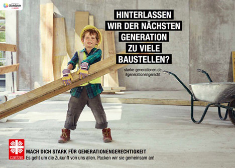 glow zeigt erste Kampagne für die Caritas - Die neuen Anzeigenmotive der Caritas stammen von der Berliner Agentur glow; Foto: Caritas