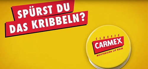 Carmex und BrawandRieken zeigen erste gemeinsame Arbeit - Carmex wirbt im Comic-Stil online (Foto: Screenshot)