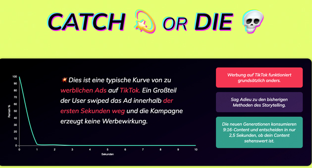 JOM geht mit neuer Spezialagentur an den Start - Mit Catchy & Co. will JOM Storytelling und datenbasiertes Marketing unter einen Hut bringen - Screenshot der Website: new business