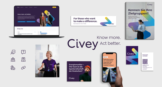 Der neuen Markenauftritt soll Civeys Dynamik verkrpern - Foto: wirDesign