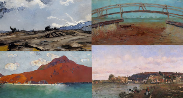 Die Kunstwerke von Van Gogh, Monet, Gaugin und Pissarro wurden im Rahmen der Ausstellung 'Climate Realism' mithilfe einer KI verndert - Foto: Publicis