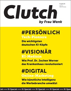 Mit einem Special zu KI feiert das Technologie-Magazin 'Clutch' der Agentur Frau Wenk sein Comeback (Foto: Agentur Frau Wenk / Christin Kosbab)