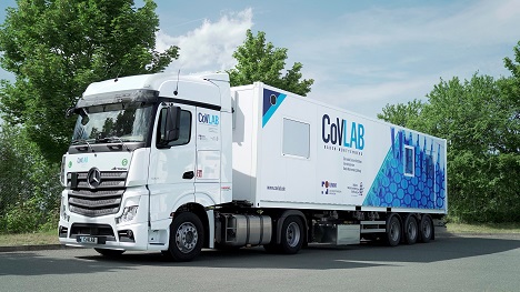 Die mobile Corona-Teststation CoVLAB ist fr den bedarfsweisen Einsatz vor Ort ausgelegt. (Bild: Flad & Flad)