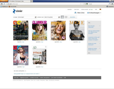 Condé Nast bietet seine E-Paper bei Zinio und iKiosk an -