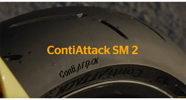Erstes Ergebnis der Zusammenarbeit ist die Launch-Kampagne zur Einfhrung des neuen Supermoto-Reifens ContiAttack SM 2 - Foto: Screenshot / Track