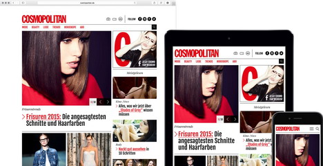 Cosmopolitan.de mit neuem Design und Konzept - Cosmopolitan.de basiert nun auf Responsive Design