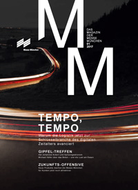 Territory entwickelt Kundenmagazin für die Messe München - Das Printmagazin wird im Web durch multimediale Inhalte ergänzt (Cover: Territory)