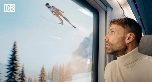Ogilvy lässt Olympioniken mit der Bahn fahren - Mit prominenten Olympionik:innen und KI werben die Deutsche Bahn und Ogilvy für die Probe BahnCard Gold – Foto: Ogilvy