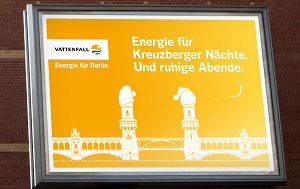 DDB entwickelt Regionalkampagne für Vattenfall - DDB gestaltete von den zwölf Motiven auch ein Plakat in Berlin Kreuzberg (Foto: DDB)