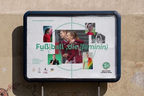Mit Manahmen unter dem Slogan 'Fuball, die' will der DFB Mdchen und Frauen im Fuball mehr Aufmerksamkeit verschaffen. - Foto: GVV