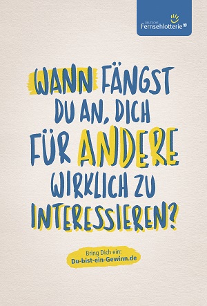 Eines von fnf OOH-Motiven der neuen Kampagne der Deutschen Fernsehlotterie (Foto: Blood Actvertising)