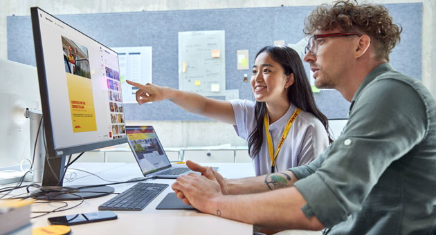 DHL Group setzt beim Marken-Management auf KI basierten Content Creator - Mit dem von Strichpunkt entwickelten Layout Creator wurden mittlerweile mehr als 40.000 Layouts von DHL-Mitarbeitenden erstellt – Foto: Strichpunkt / DHL