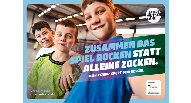 DOSB setzt Bewegungs-Kampagne mit den Hirschen um - Die Bewegungskampagne läuft unter dem Motto 'Dein Verein: Sport, nur besser' - Foto: ZgH