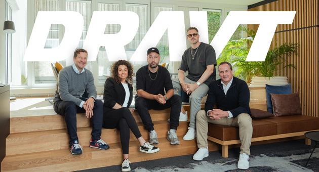 Sportfive und Dojo gründen Joint Venture - Haben DRAVT aus der Taufe gehoben (v.l.n.r.): Hendrik Schiphorst, Rebecca Zenner, Tommy Gmür, Dominic Czaja, Karsten Bentlage - Foto DRAVT