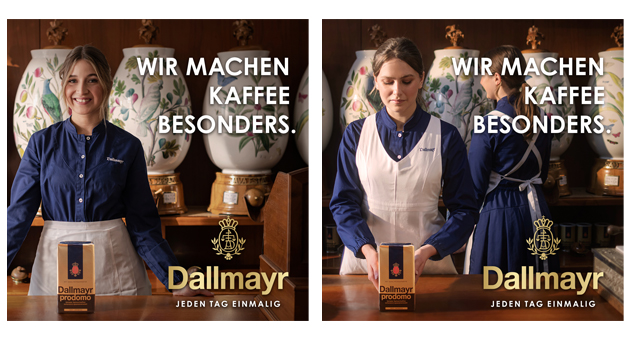Dallmayr präsentiert erste große Dachmarkenkampagne - Visuals aus der neuen Dachmarkenkampagne für Dallmayr - Foto: thjnk