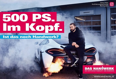 Heimat zeigt modernes Handwerk - Einer der neuen Handwerk-Testimonials ist Kraftfahrzeugmechaniker Jimmy Pelka (Foto: DHKT/Das Handwerk)