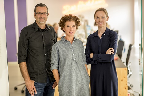 Das Hochhaus ist neues Mitglied im GWA - Die Geschäftsführer der Kölner Agentur Das Hochhaus: Andreas Friedrichs, Esther Bröhl und Pia Baran (Foto: Das Hochhaus)
