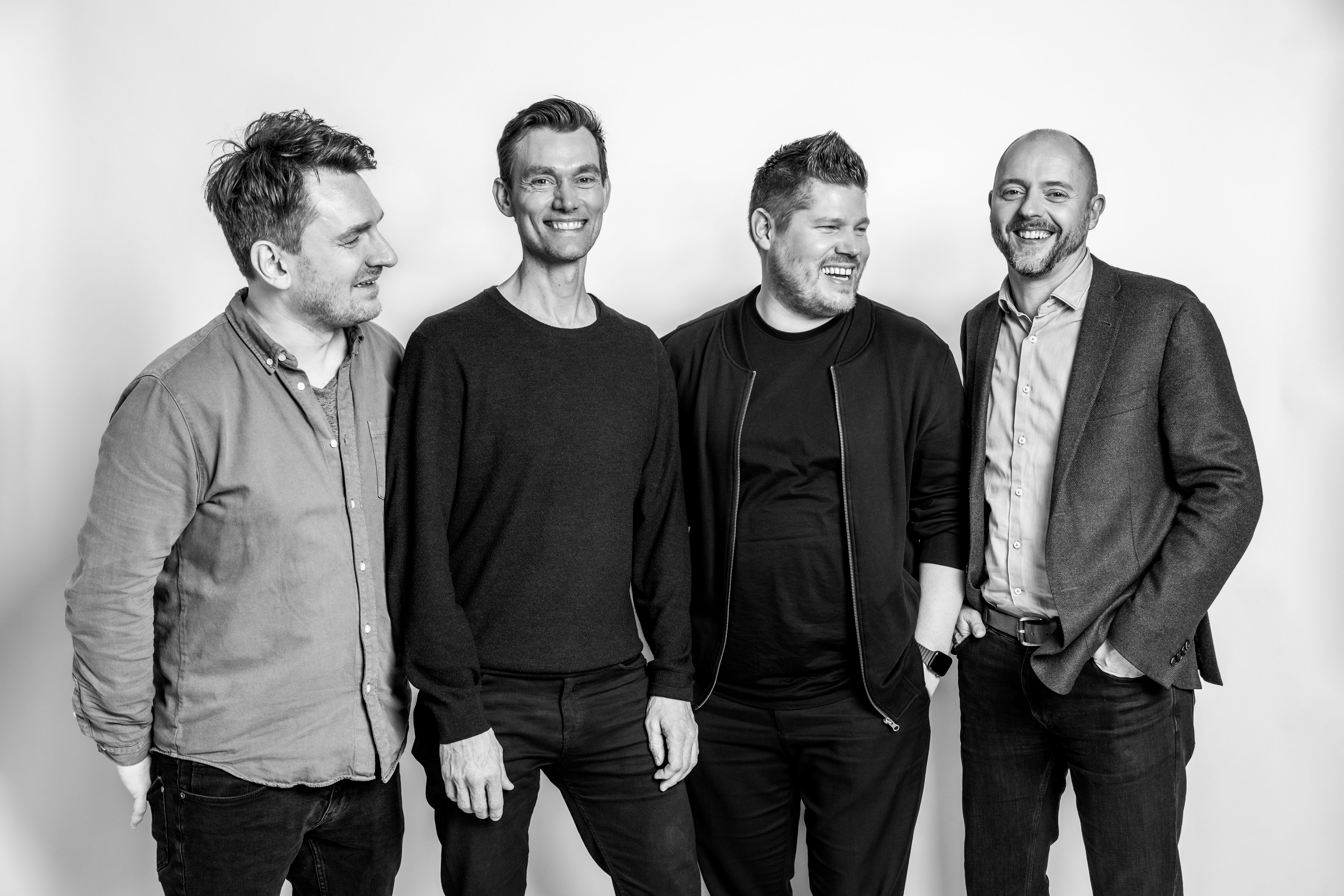 Dept übernimmt Sorthvid und erweitert nordische Präsenz - (v.l.) Jonas Roland Therkildsen und Peter Risborg von Sorthvid schließen sich Dimi Albers und Lasse Rasmussen von Dept an. (Foto: Dept)