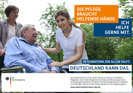 Die unterschiedlichen Plakate verweisen auf die Kampagnenwebsite deutschland-kann-das.de (Foto: Bundesregierung)