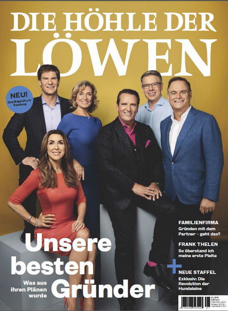G+J-Magazin 'Die Höhle der Löwen' verkauft mehr als 120.000 Exemplare - Die Druckauflage des Magazins beträgt 250.000 Exemplare
