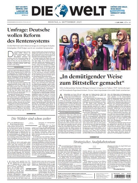 Axel Springer stellt neues redaktionelles Konzept für die 'Welt' vor - 'Die Welt' reduziert ihren Umfang, um sich als "Tageszeitung fürs Wesentliche" zu positionieren