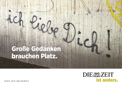 'Die Zeit': Neuer Claim ab Mai im Einsatz - 'Die Zeit' will anders sein: In der aktuellen Kampagne präsentiert sich 'Die Zeit' als Gegenpunkt zu Nachrichtenüberflutung und schnellen Nachrichten (Foto: Zeit Verlagsgruppe)