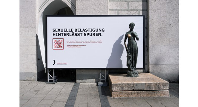 Terre des Femmes: Kampagne gegen sexuelle Belästigung - 'Die bezaubernde Julia' in München und ihre bronzenen Schwestern stehen stellvertretend für alle Frauen, die von sexueller Belästigung betroffen sind – Foto: Terre des Femmes