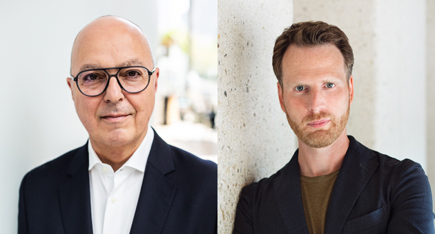 Design und Unternehmenserfolg liegen eng beieinander - Lutz Dietzold, CEO des German Design Council, und Prof. Philipp Thesen, Institut für Designforschung der Hochschule Darmstadt (HDA), haben mit new business unter anderem über die Rolle von Künstlicher Intelligenz im Design – Foto: German Design Council / Rat für Formgebung und HDA