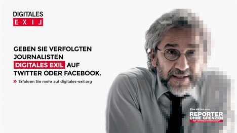 Avantgarde und Reporter ohne Grenzen gewähren "digitales Exil" - Die Aktion "Digitales Exil" startet am 10. Dezember im Social Web (Foto: Avantgarde)