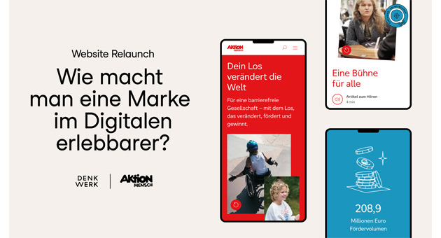 Digitalprojekt für Aktion Mensch - Mit dem Projekt sollen auch die digitalen Informationen barrierefrei zugänglich sein – Foto: Denkwerk GmbH/Aktion Mensch