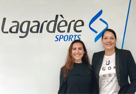 Vivi Dimitriadou und Angela Schmid sind zusammen im Bereich HR ttig (Foto: Lagardre Sports)