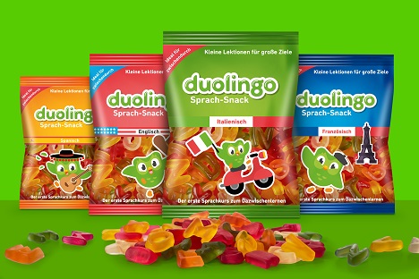 Teil der neuen Duolingo-Kampagne sind die Sprach-Snacks - Abb.: Achtung! Neo 