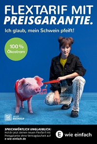 E wie einfach will seinen Energie-Tarif crossmedial bekannter machen - E wie einfach wirbt mit der crossmedialen Kampagne 'Sprichwörtlich unglaublich' für seinen neuen Energie-Tarif – Foto: achtung!