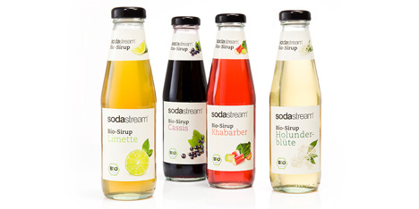 Eberle stärkt sich mit Bio-Sirup von SodaStream - SodaStream erweitert Sortiment um Bio-Sirupsorten (Bild: SodaStream)