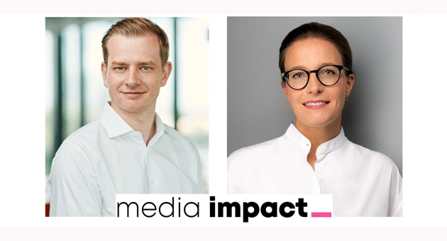 Christoph Eck-Schmidt und Julia Wehrle bilden die neue Doppelspitze von Media Impact - Foto: Axel Springer