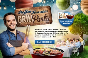 Edeka und JvM starten Grillsaison im TV - Steffen Henssler verkleidet sich im Edeka-Spot als Frau (Foto: Screenshot)
