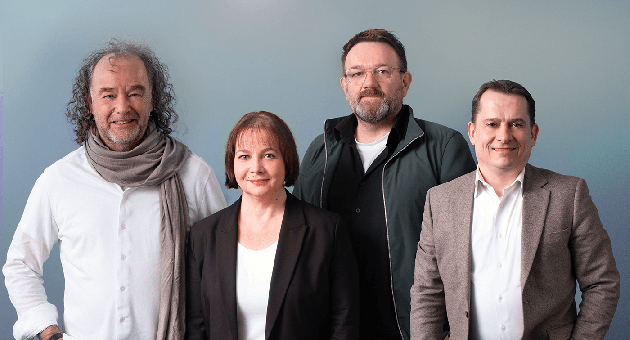 Faktenkontor-Gruppe baut Portfolio um und gründet PER Agency GmbH - Das Führungs-Quartett der neu gegründeten PER Agency GmbH: Stefan Ehgartner, Katja Schramm, Michael Reuter und Dr. Roland Heintze (v.l.) - Foto: PER Agency