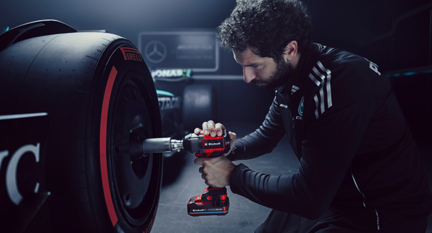 Einhell und Jung von Matt Sports präsentieren erste Markenoffensive - JvM Sports entwickelte für Einhell eine Kampagne, die die strategische F1-Markenpartnerschaft mit dem Thema Hobby-Heimwerker verbindet – Foto: JvM Sports / Philipp Reinhard