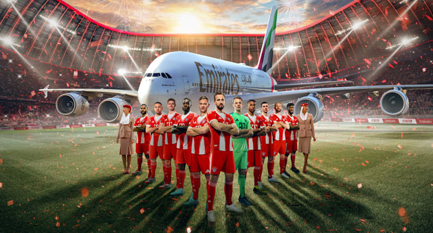 Emirates kehrt in die Bundesliga zurück - Emirates begleitet den FC Bayern München für sieben Jahre als Platin Partner - Foto: Emirates