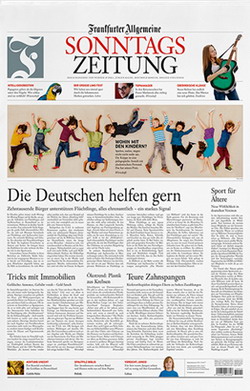 Die 'Frankfurter Allgemeine Sonntagszeitung' wird optisch deutlich verndert