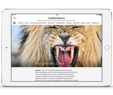 FAZ launcht Multimedia-App - FAZ Plus enthält Videos, interaktive Infografiken und Bildergalerien (Foto: FAZ)
