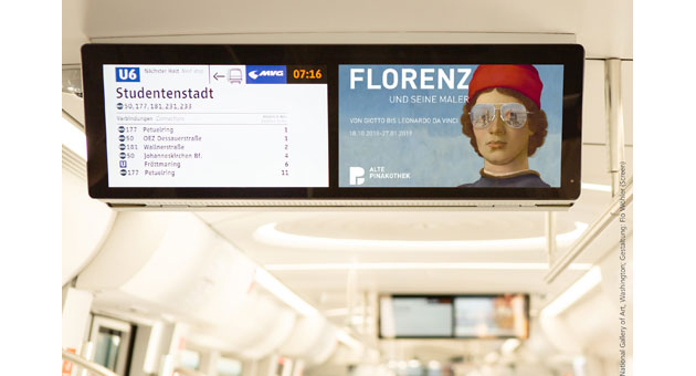 Fahrgast-TV in München: mc R&D GmbH setzt sich erneut durch - mcrud betreibt das Fahrgast-TV im ÖPNV in München - Foto: mcrud