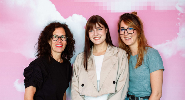 Hamburg Marketing vergibt Kulturstadt-Etat - Gründerin und Kreativchefin Claudia Fischer-Appelt, Strategy Consultant Kateryna Nigbur und Social Media Managerin Isabel Rauhut – Foto: Karl Anders