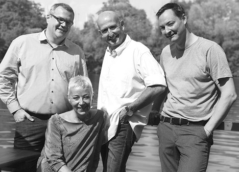 (v.l.)  Arne Klempert, Grit Arndt, Hanning Kempe und Dirk Krieger (Foto: FleishmanHillard)